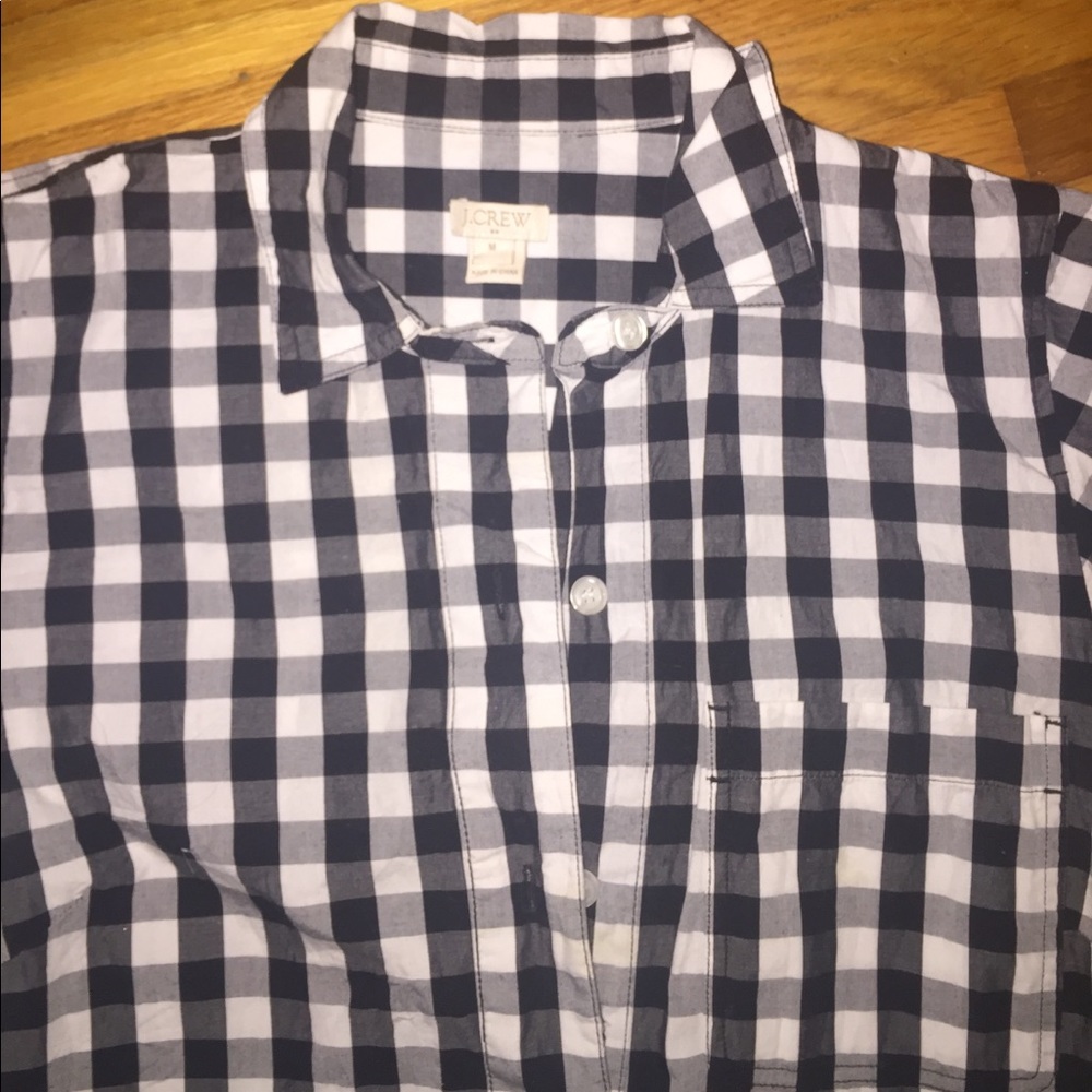 J. Crew Factory Gingham Check Jcrew Dress - Picture 2 of 4
